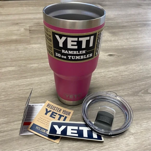 NWT YETI 30 Oz Rambler PRICKLY PEAR PINK - Picture 2 of 9